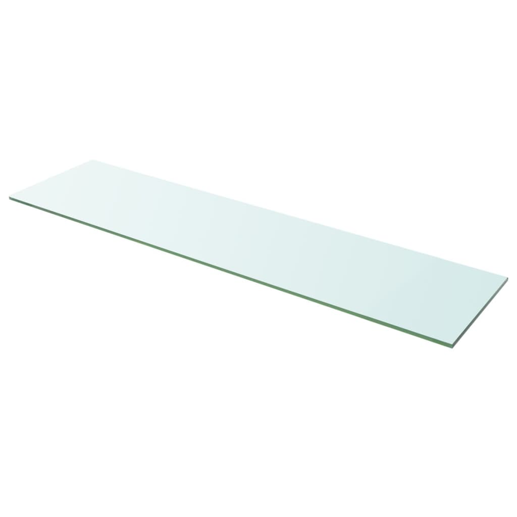 2 db átlátszó üveg paneles polc 100 x 25 cm