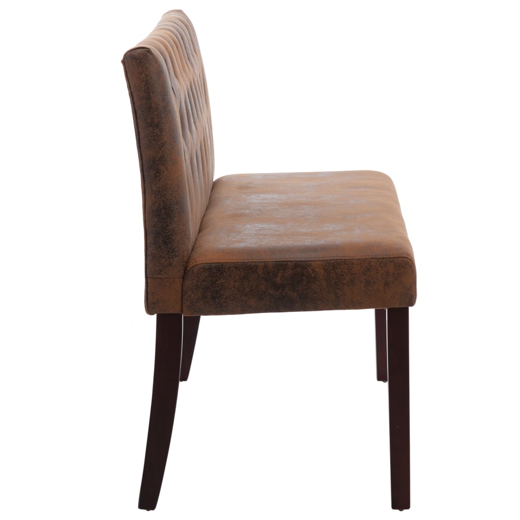 Barna művelúr pad 148,5 cm