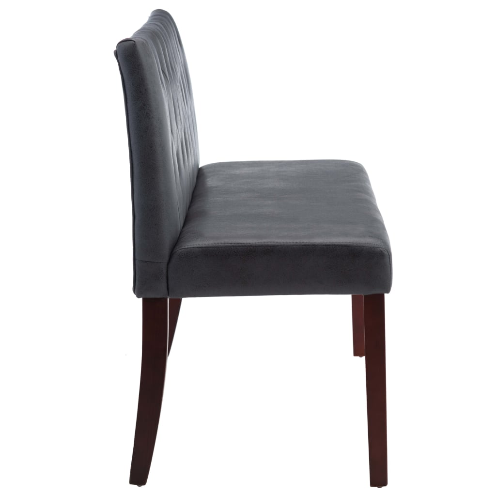 Szürke művelúr pad 148,5 cm