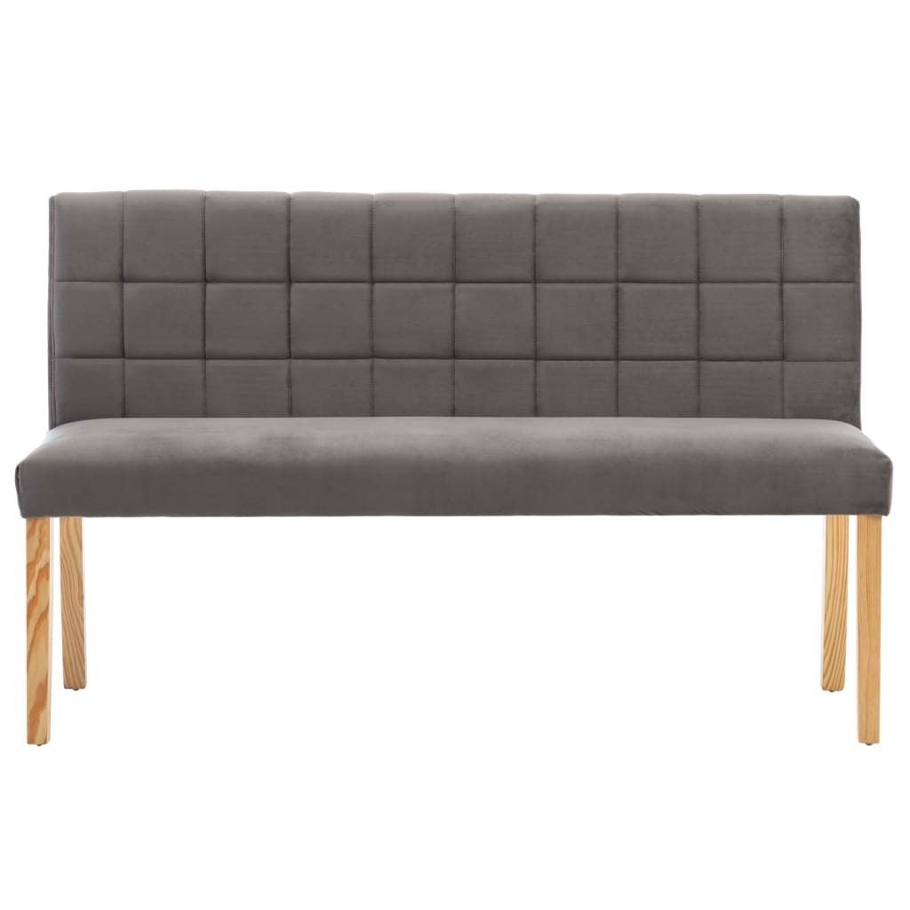Szürke szövet pad 140 cm
