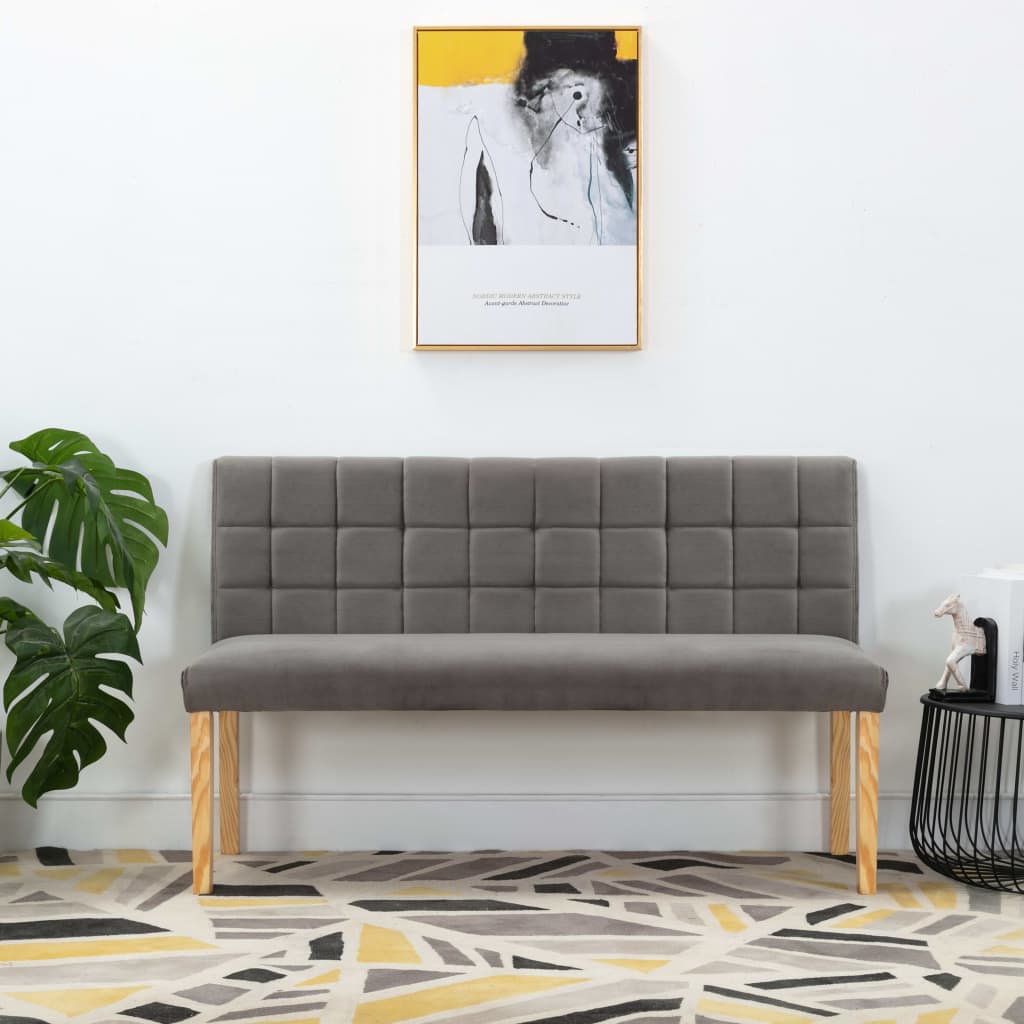 Szürke szövet pad 140 cm