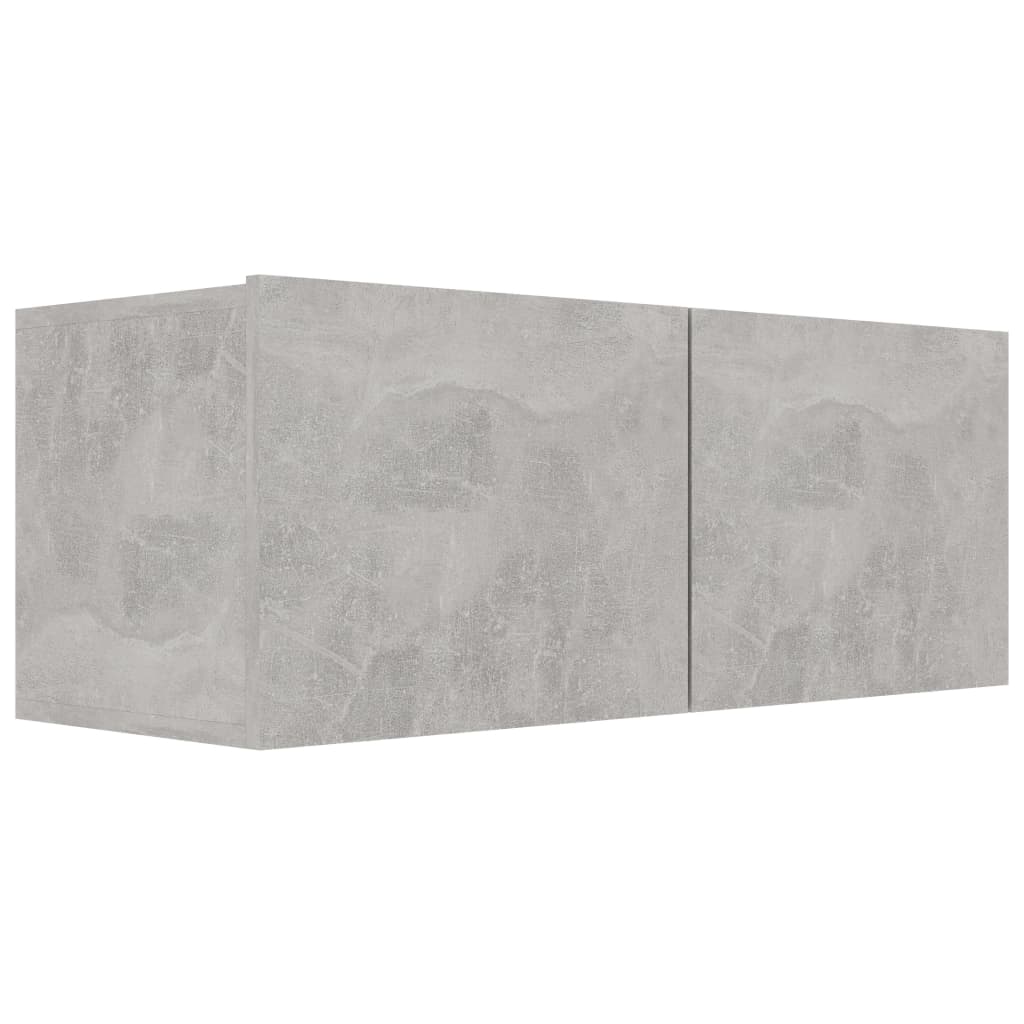 Betonszürke forgácslap tv-szekrény 80 x 30 x 30 cm