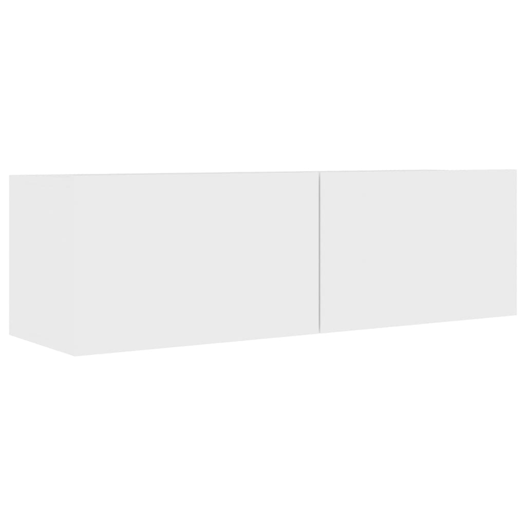 Fehér forgácslap tv-szekrény 100 x 30 x 30 cm Fehér forgácslap tv-szekrény 100 x 30 x 30 cm