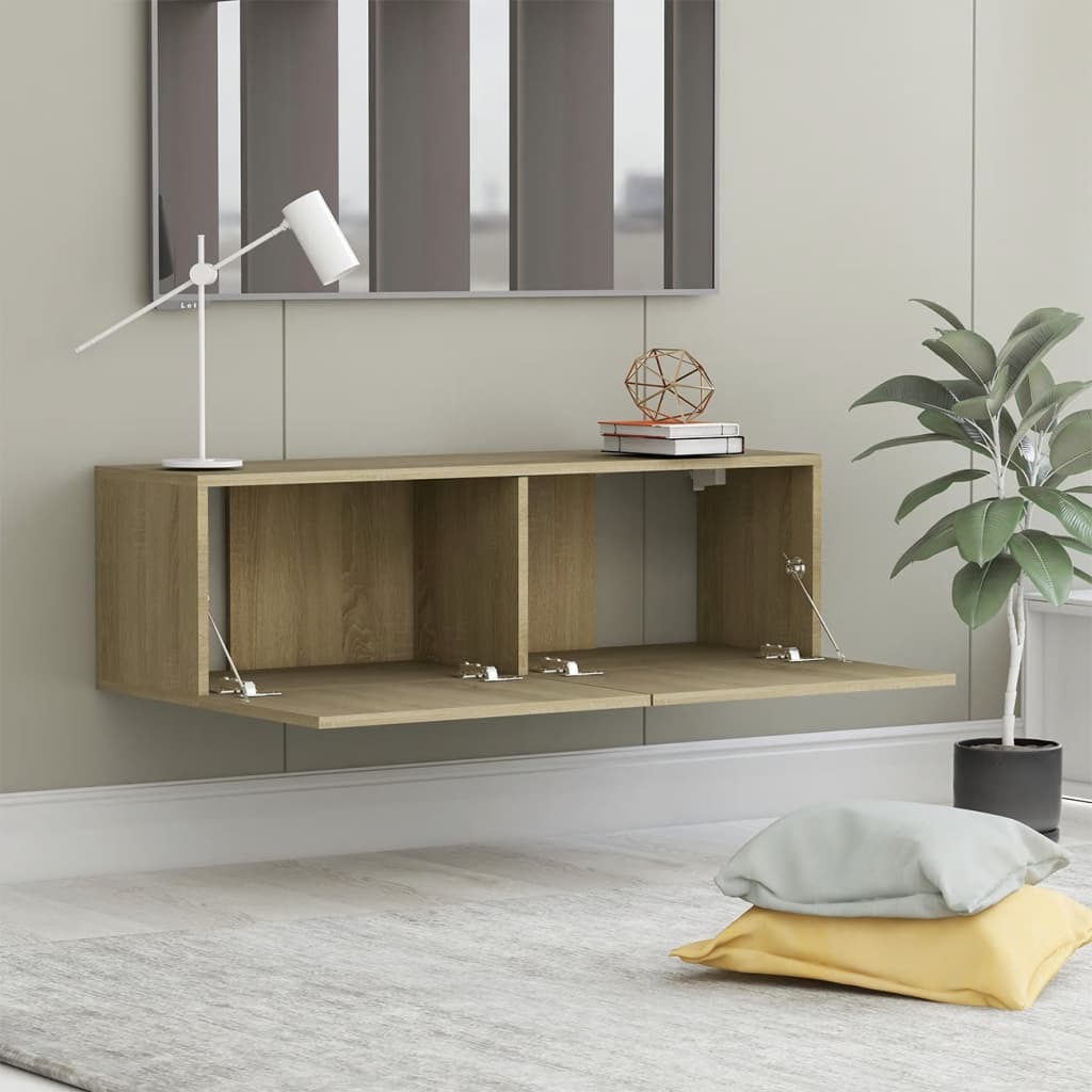 Sonomatölgy színű forgácslap tv-szekrény 100 x 30 x 30 cm Sonomatölgy színű forgácslap tv-szekrény 100 x 30 x 30 cm