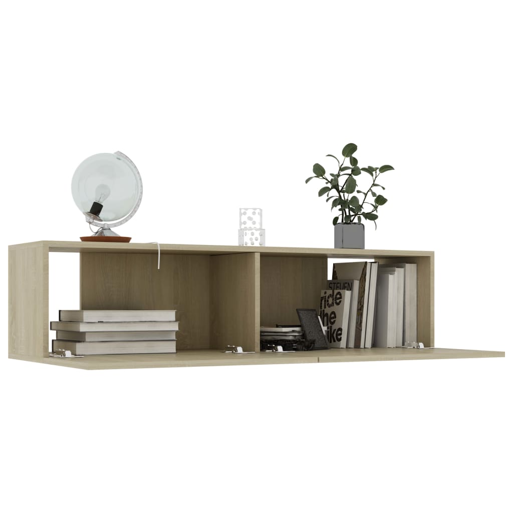 Sonomatölgy színű forgácslap tv-szekrény 120 x 30 x 30 cm Sonomatölgy színű forgácslap tv-szekrény 120 x 30 x 30 cm