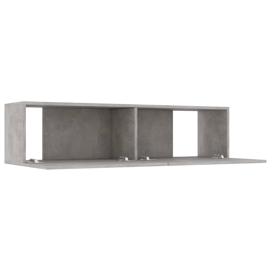 Betonszürke forgácslap tv-szekrény 120 x 30 x 30 cm Betonszürke forgácslap tv-szekrény 120 x 30 x 30 cm