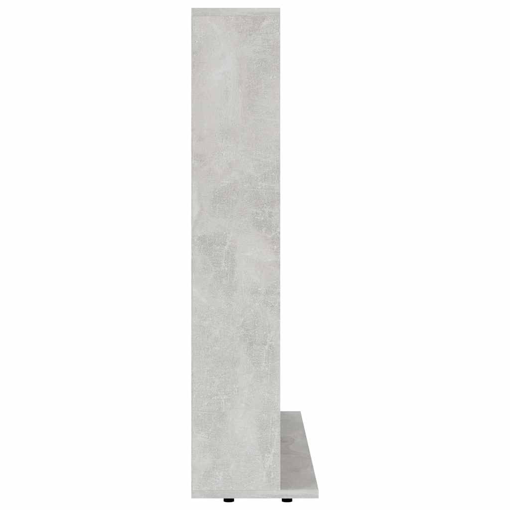 Betonszürke forgácslap cd-tartó szekrény 100 x 23 x 89,5 cm