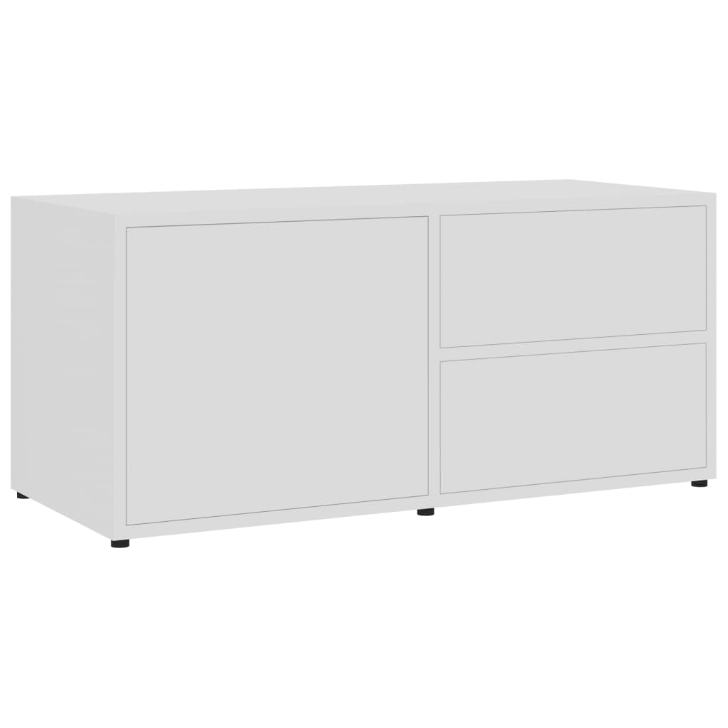 Fehér forgácslap tv-szekrény 80 x 34 x 36 cm Fehér forgácslap tv-szekrény 80 x 34 x 36 cm