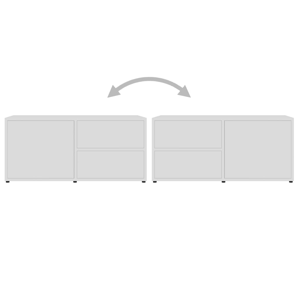 Fehér forgácslap tv-szekrény 80 x 34 x 36 cm Fehér forgácslap tv-szekrény 80 x 34 x 36 cm