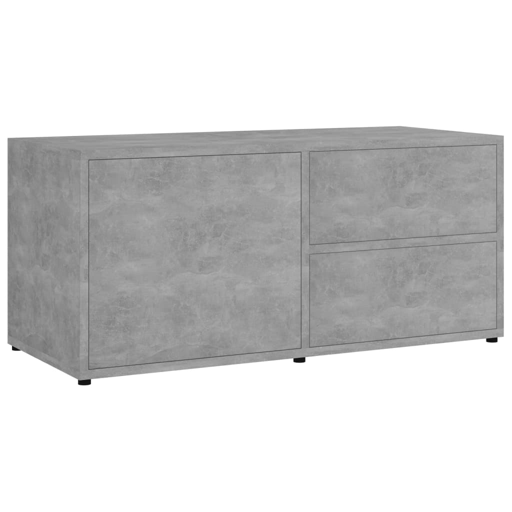 Betonszürke forgácslap tv-szekrény 80 x 34 x 36 cm