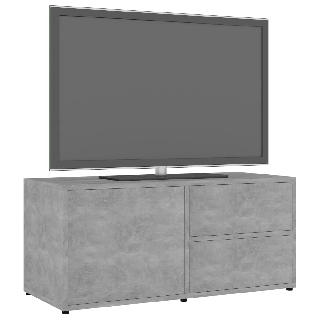 Betonszürke forgácslap tv-szekrény 80 x 34 x 36 cm