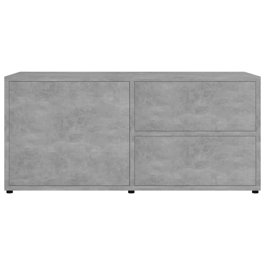 Betonszürke forgácslap tv-szekrény 80 x 34 x 36 cm