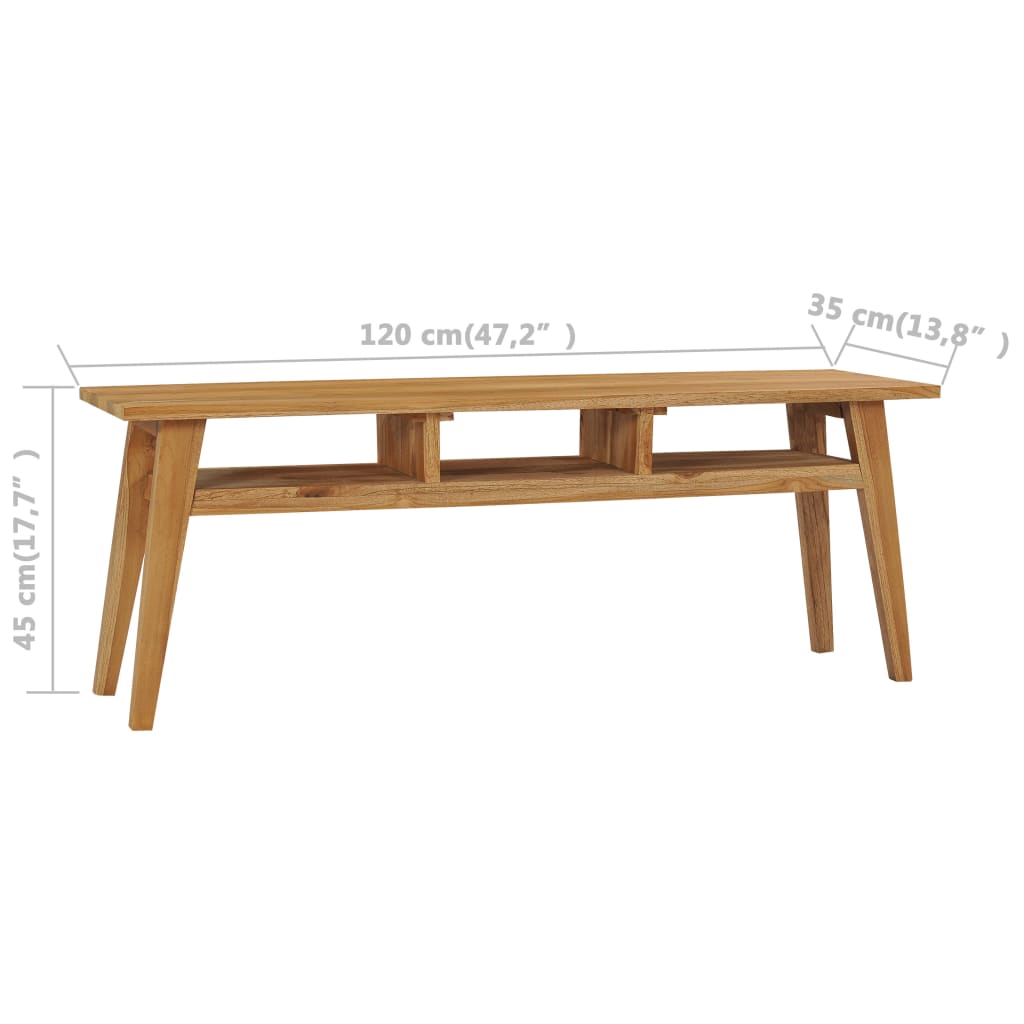 Tömör tíkfa tv-szekrény 120 x 35 x 45 cm Tömör tíkfa tv-szekrény 120 x 35 x 45 cm