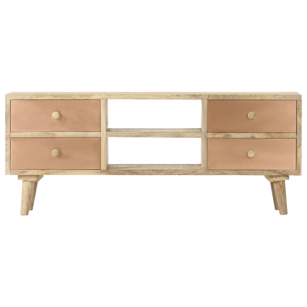 Tömör mangófa tv-szekrény 110 x 30 x 45 cm