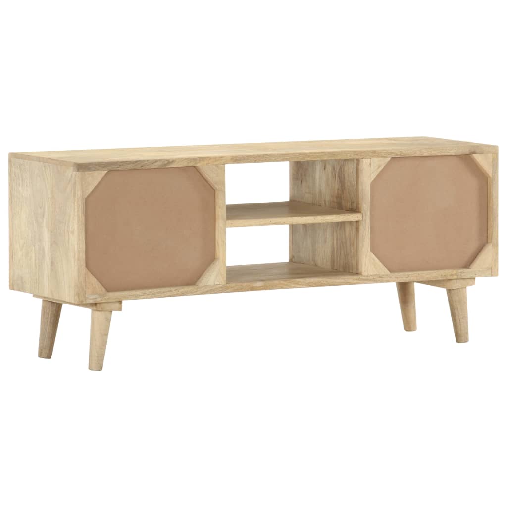 Tömör mangófa tv-szekrény 110 x 30 x 45 cm