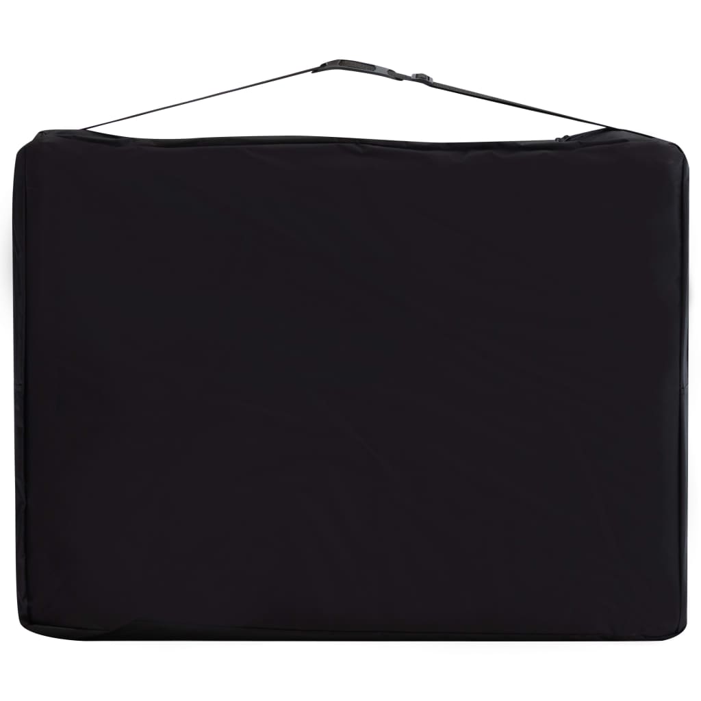 4 zónás fehér és pink összecsukható alumínium masszázsasztal