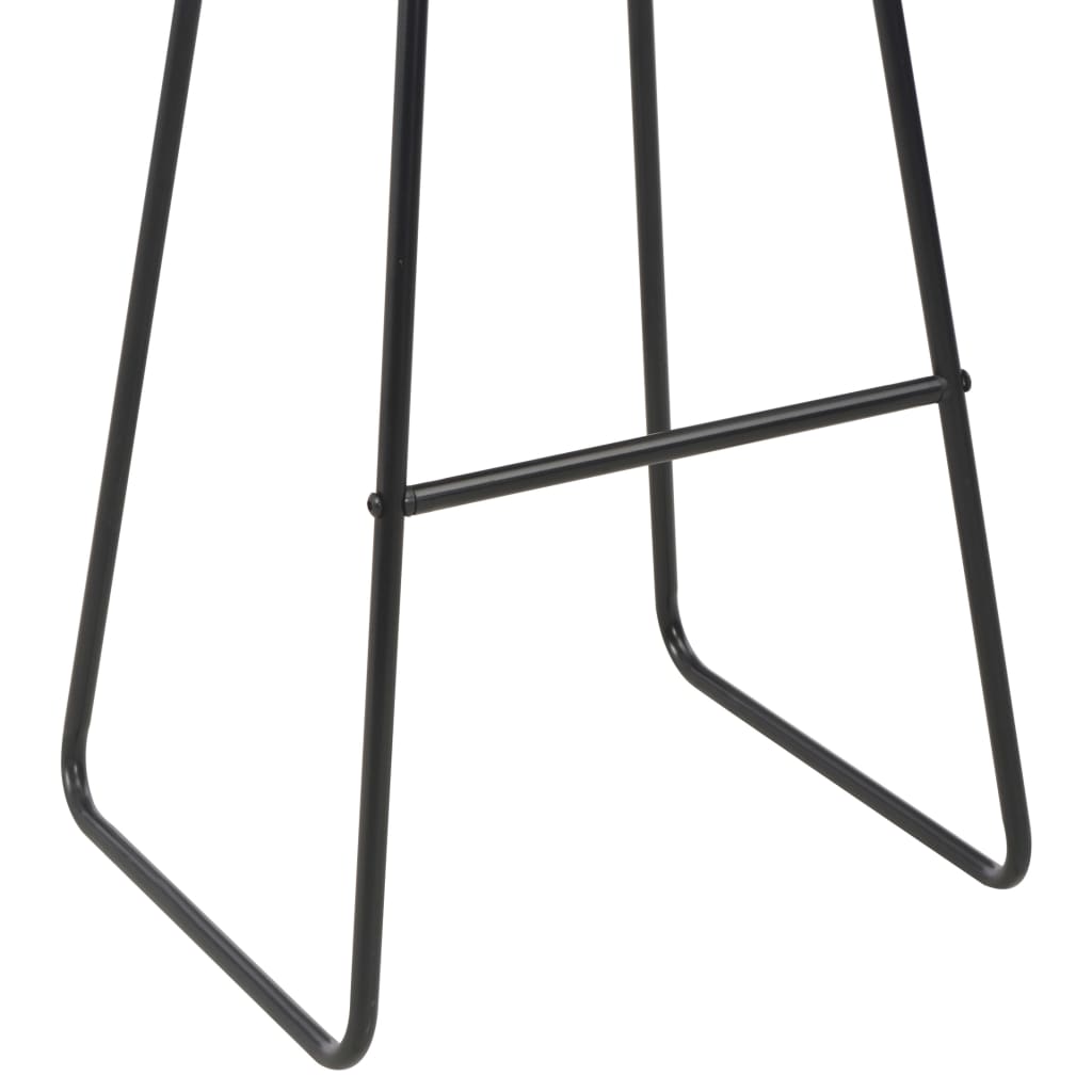 6 db fekete műbőr bárszék