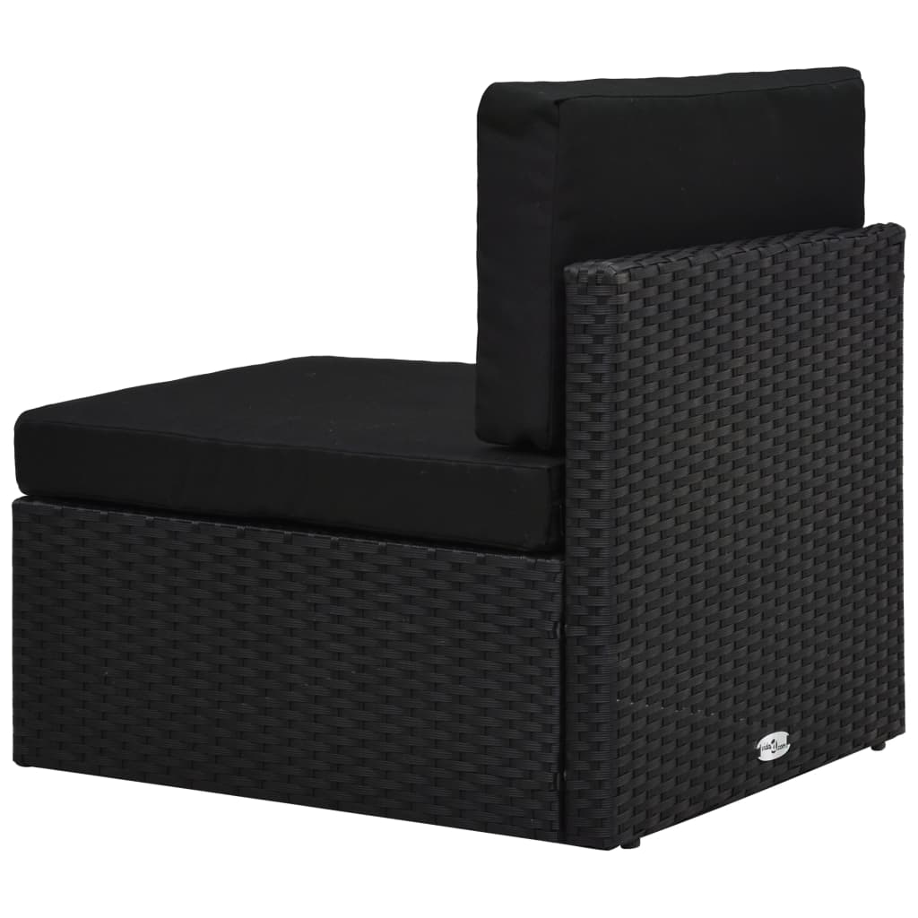 8 részes fekete polyrattan kerti ülőgarnitúra 8 részes fekete polyrattan kerti ülőgarnitúra