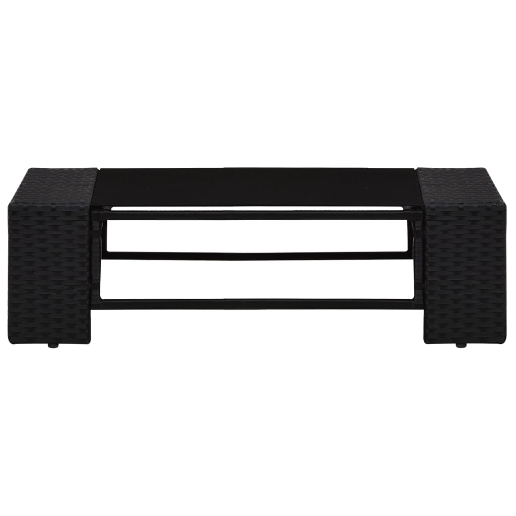 8 részes fekete polyrattan kerti ülőgarnitúra 8 részes fekete polyrattan kerti ülőgarnitúra