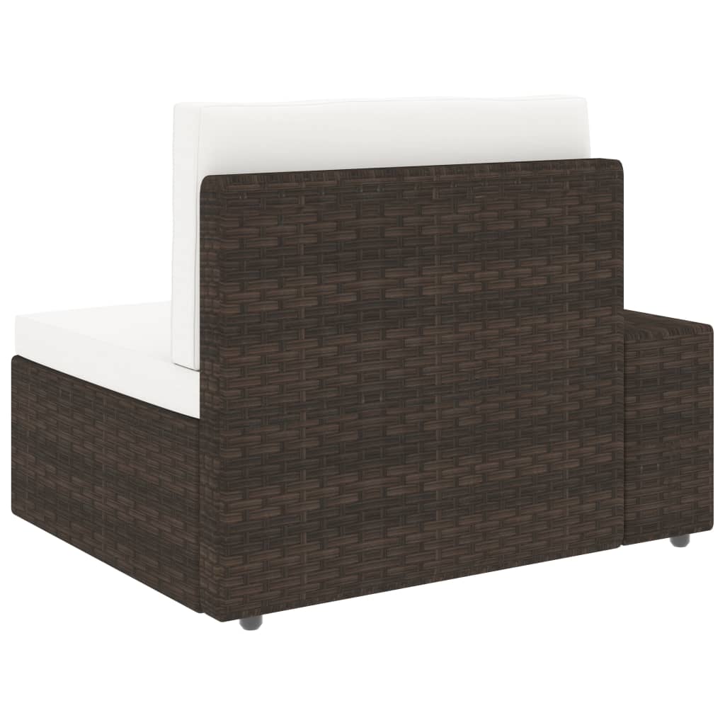 5 részes barna polyrattan kerti ülőgarnitúra
