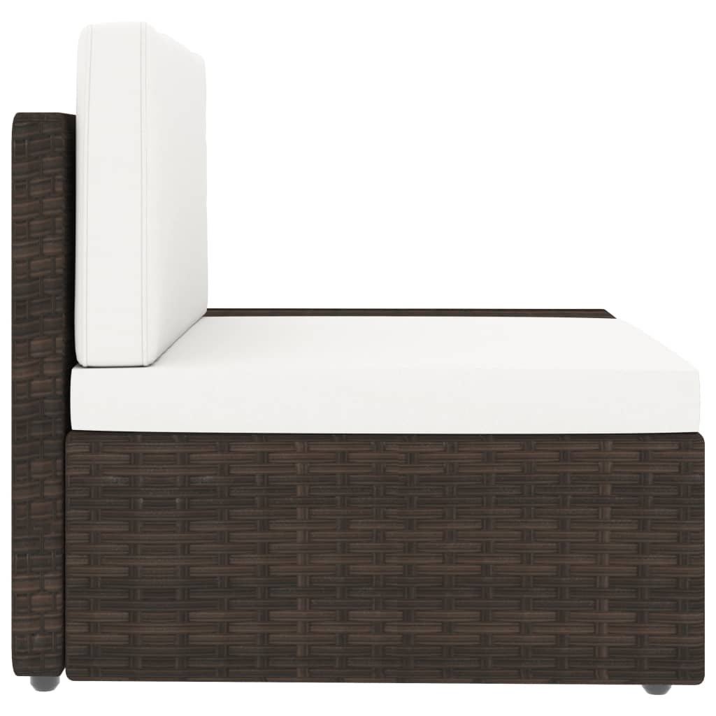 5 részes barna polyrattan kerti ülőgarnitúra
