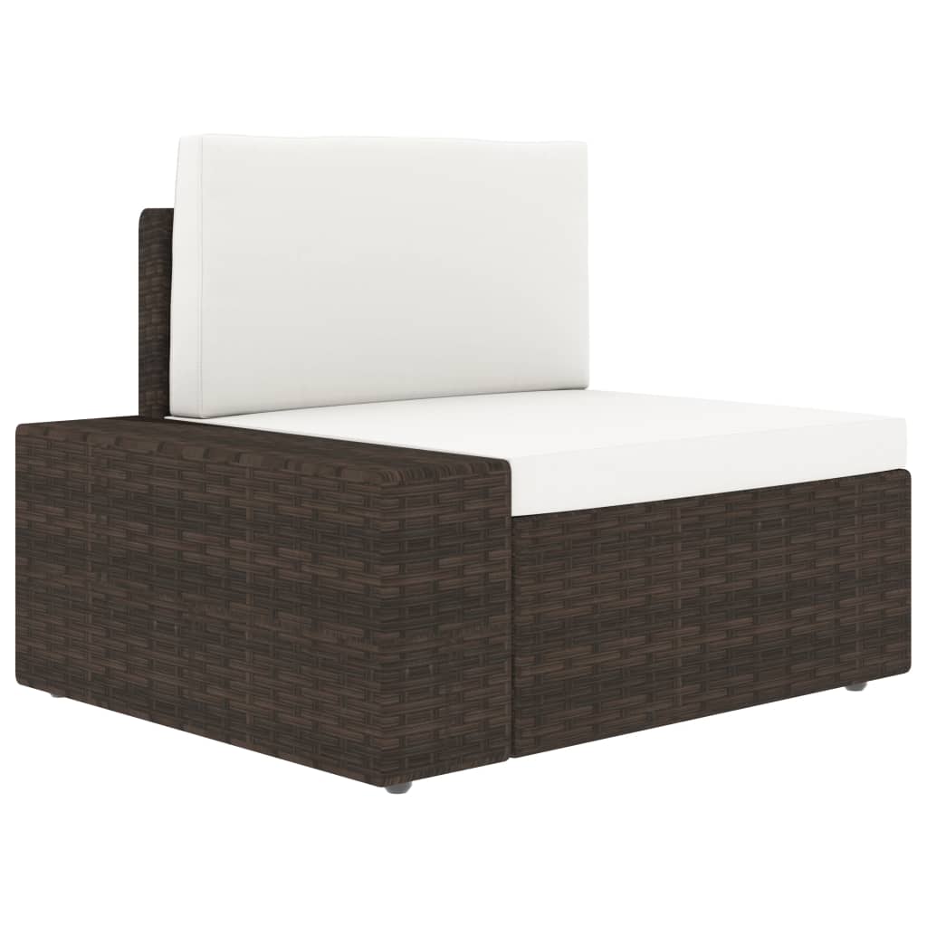 5 részes barna polyrattan kerti ülőgarnitúra