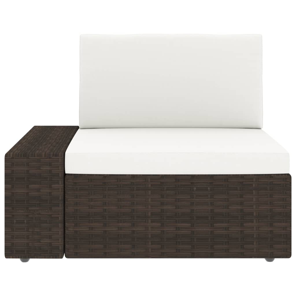 5 részes barna polyrattan kerti ülőgarnitúra