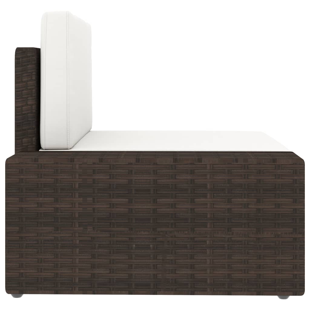 5 részes barna polyrattan kerti ülőgarnitúra