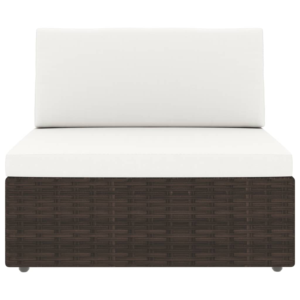 10 részes barna polyrattan kerti ülőgarnitúra