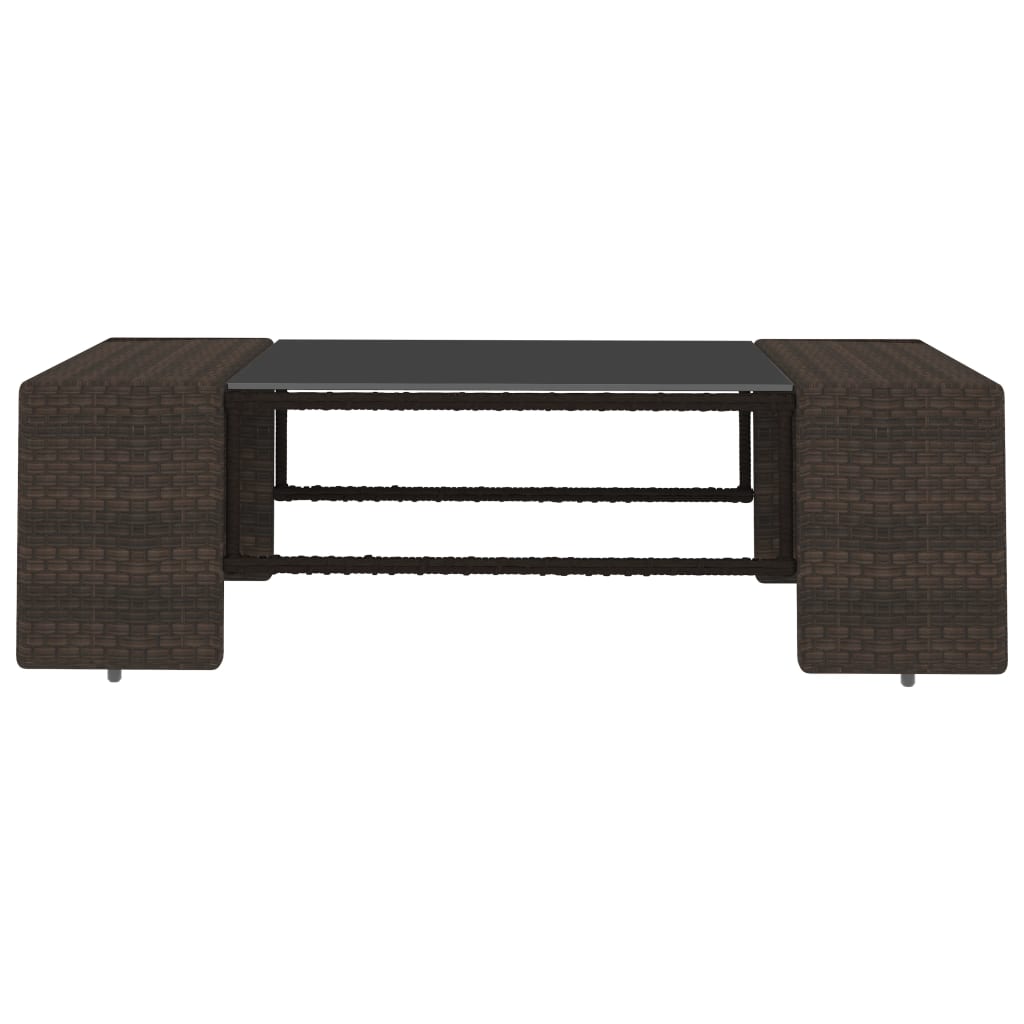 7 részes barna polyrattan kerti ülőgarnitúra 7 részes barna polyrattan kerti ülőgarnitúra