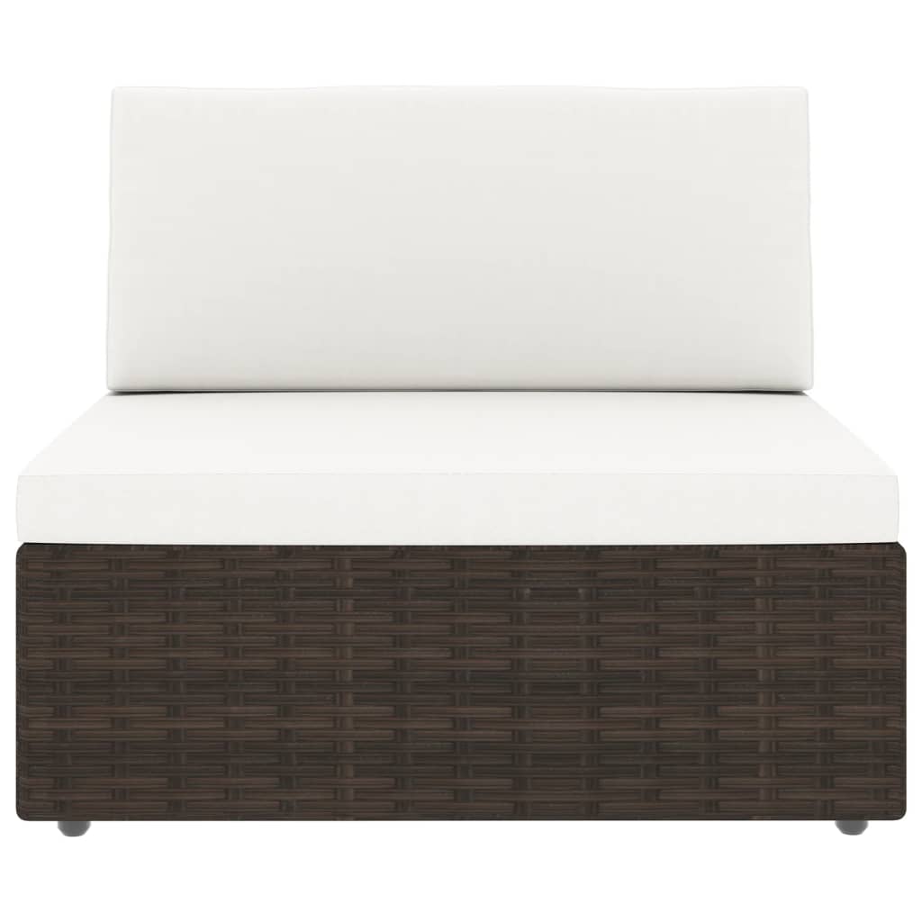 7 részes barna polyrattan kerti ülőgarnitúra 7 részes barna polyrattan kerti ülőgarnitúra