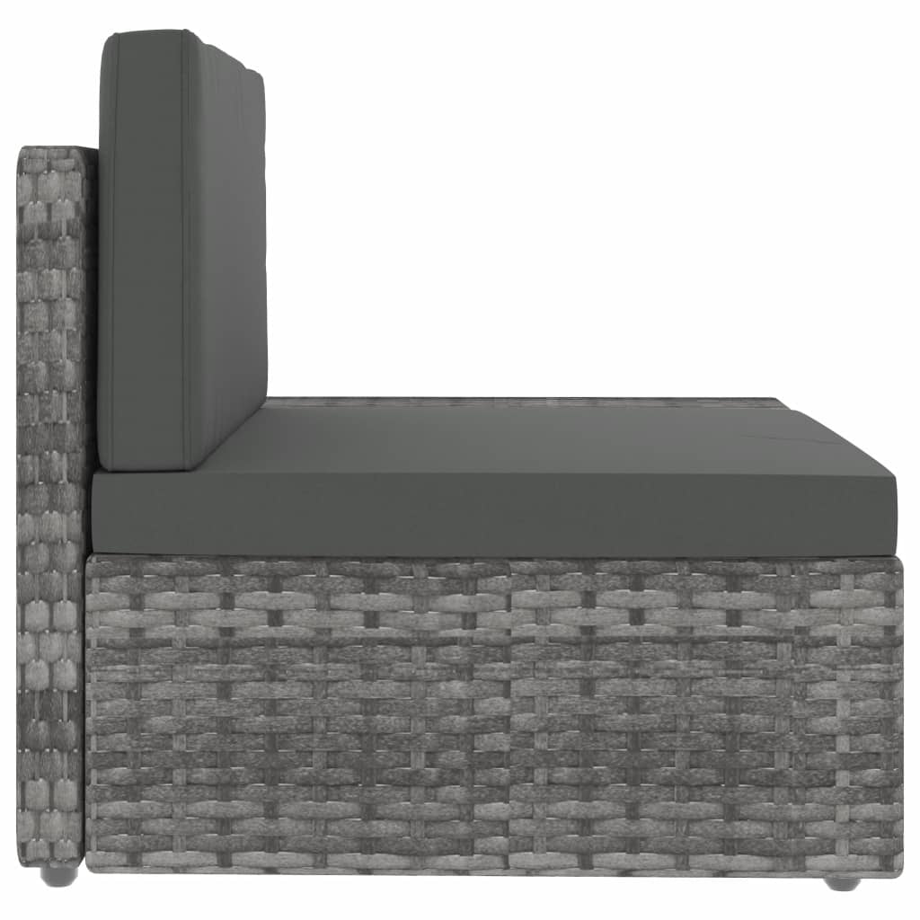 4 részes szürke polyrattan kerti ülőgarnitúra 4 részes szürke polyrattan kerti ülőgarnitúra