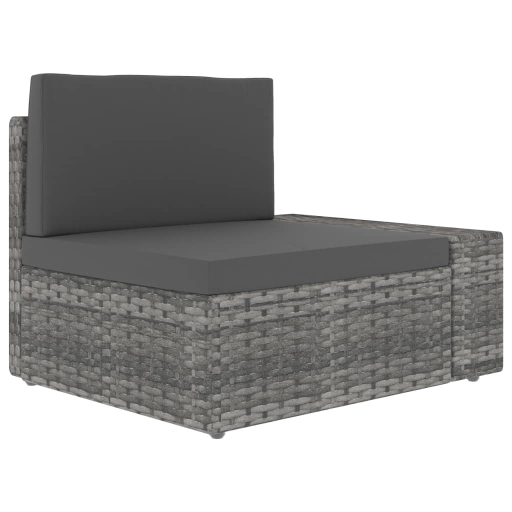 5 részes szürke polyrattan kerti ülőgarnitúra 5 részes szürke polyrattan kerti ülőgarnitúra