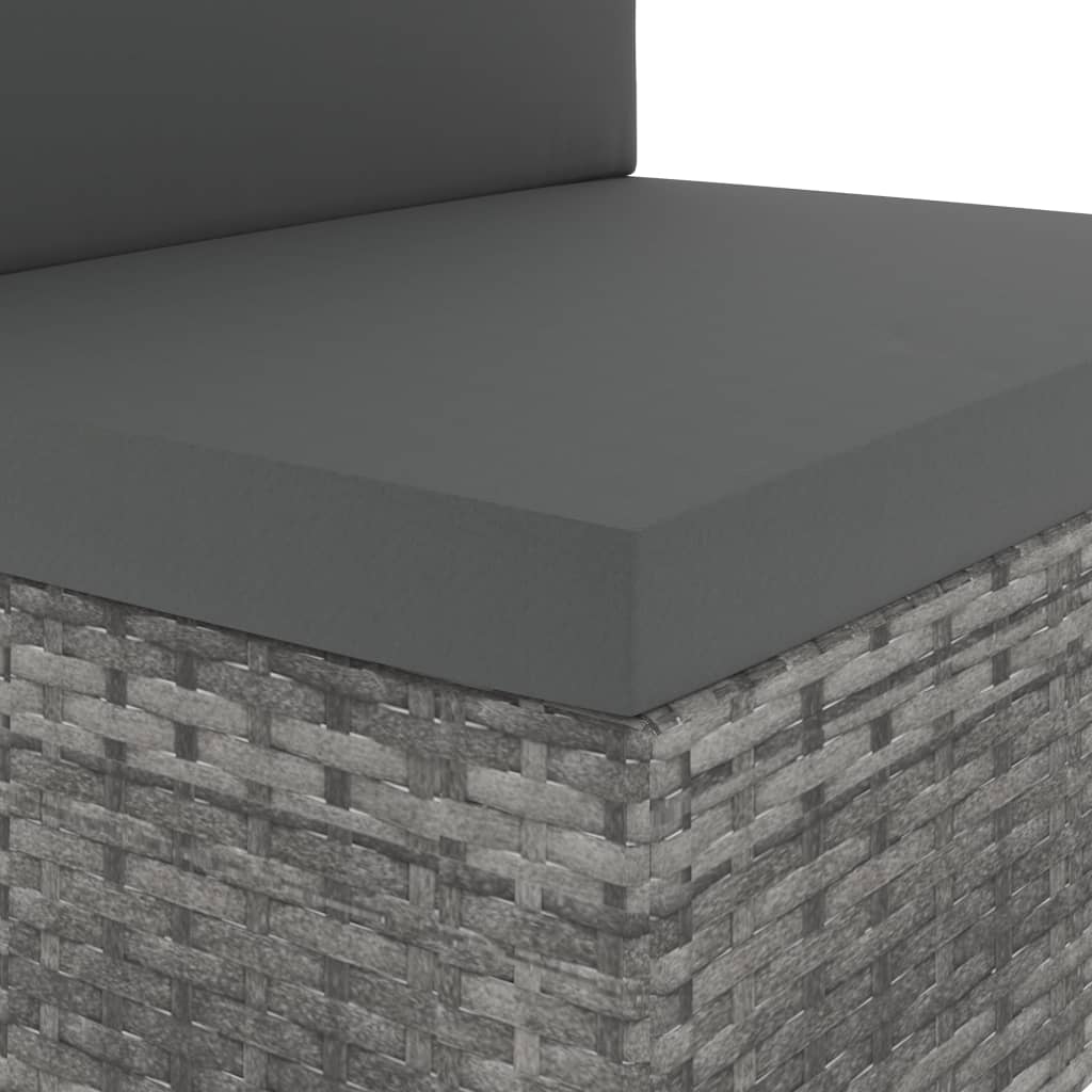 5 részes szürke polyrattan kerti ülőgarnitúra 5 részes szürke polyrattan kerti ülőgarnitúra