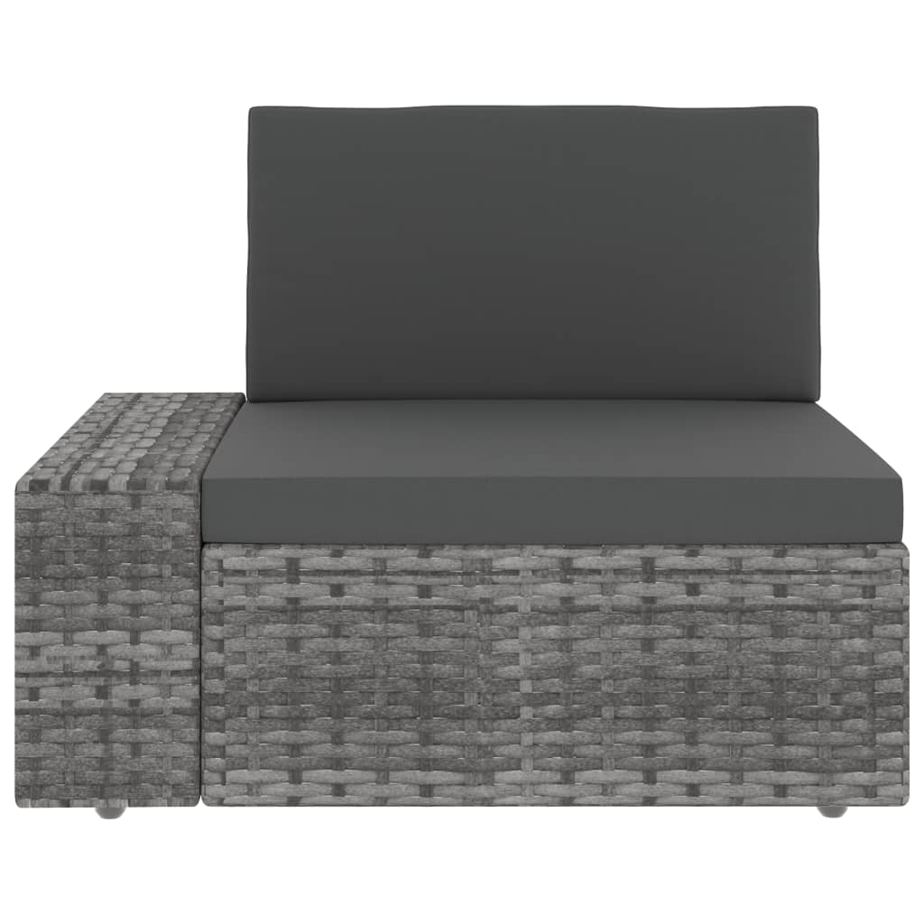 10 részes szürke polyrattan kerti ülőgarnitúra