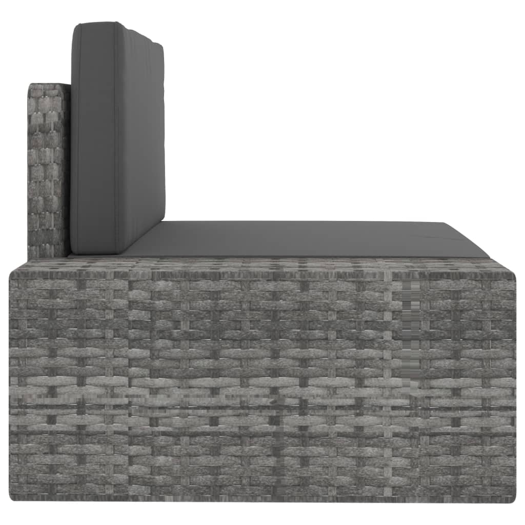 10 részes szürke polyrattan kerti ülőgarnitúra