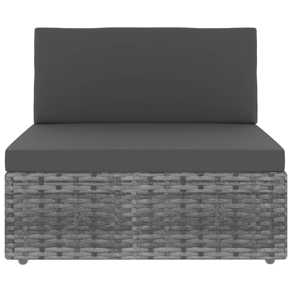 10 részes szürke polyrattan kerti ülőgarnitúra