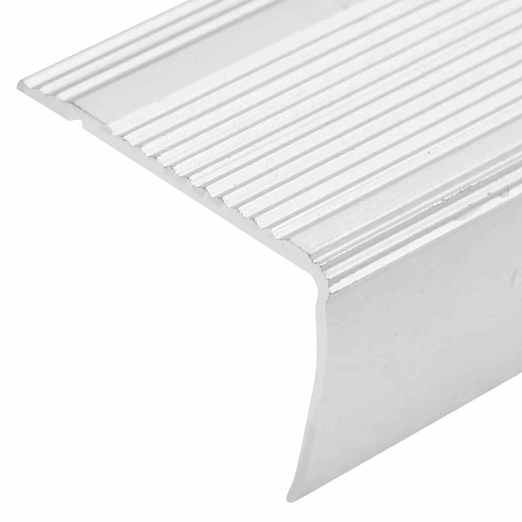 15 db ezüstszínű l-alakú alumínium lépcsőélvédő 90 cm