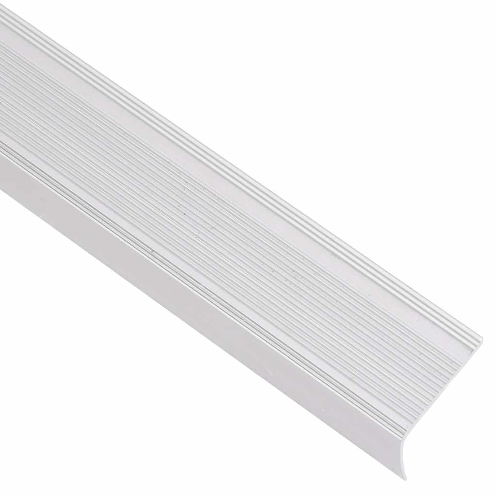 15 db ezüstszínű l-alakú alumínium lépcsőélvédő 100 cm