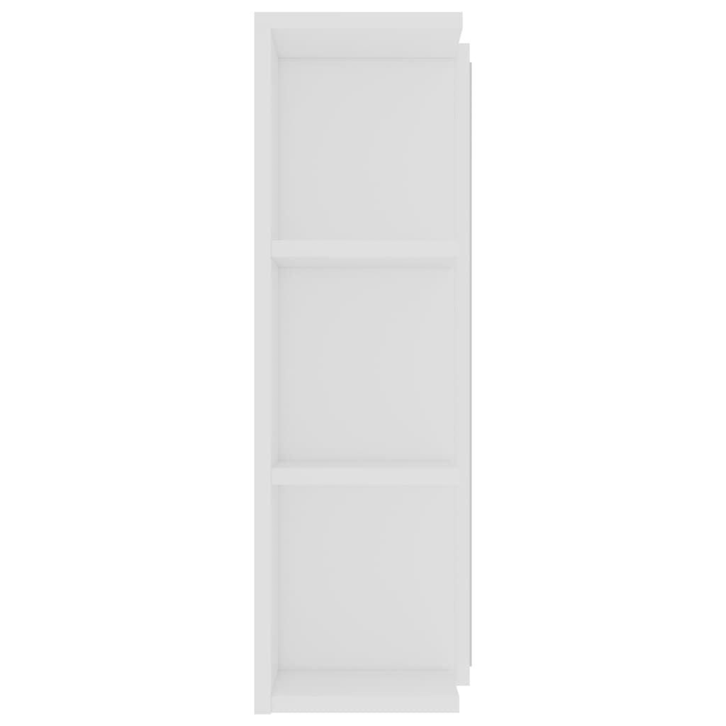 Fehér forgácslap fürdőszobai tükör 80 x 20,5 x 64 cm