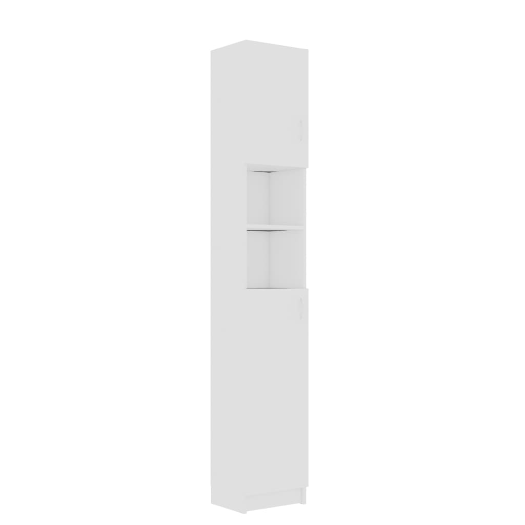 Fehér forgácslap fürdőszobaszekrény 32 x 25,5 x 190 cm Fehér forgácslap fürdőszobaszekrény 32 x 25,5 x 190 cm