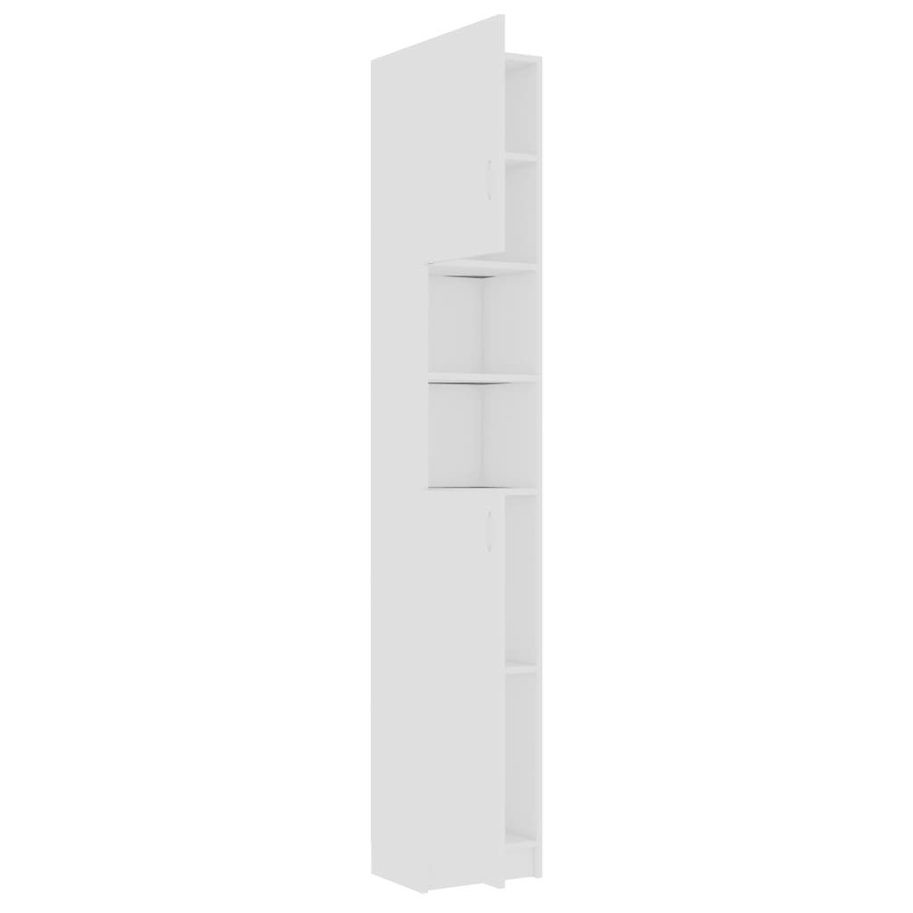 Fehér forgácslap fürdőszobaszekrény 32 x 25,5 x 190 cm Fehér forgácslap fürdőszobaszekrény 32 x 25,5 x 190 cm