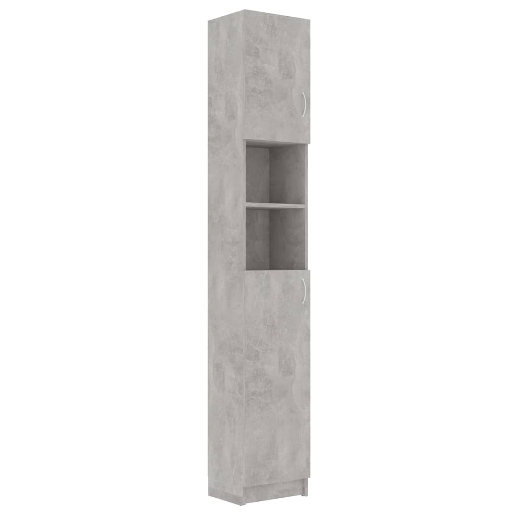 Betonszürke forgácslap fürdőszobaszekrény 32 x 25,5 x 190 cm Betonszürke forgácslap fürdőszobaszekrény 32 x 25,5 x 190 cm