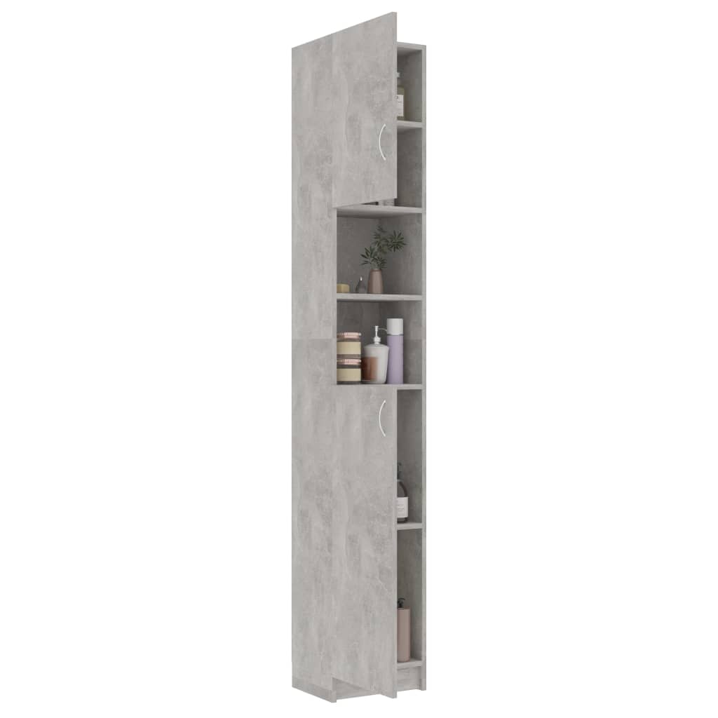 Betonszürke forgácslap fürdőszobaszekrény 32 x 25,5 x 190 cm Betonszürke forgácslap fürdőszobaszekrény 32 x 25,5 x 190 cm
