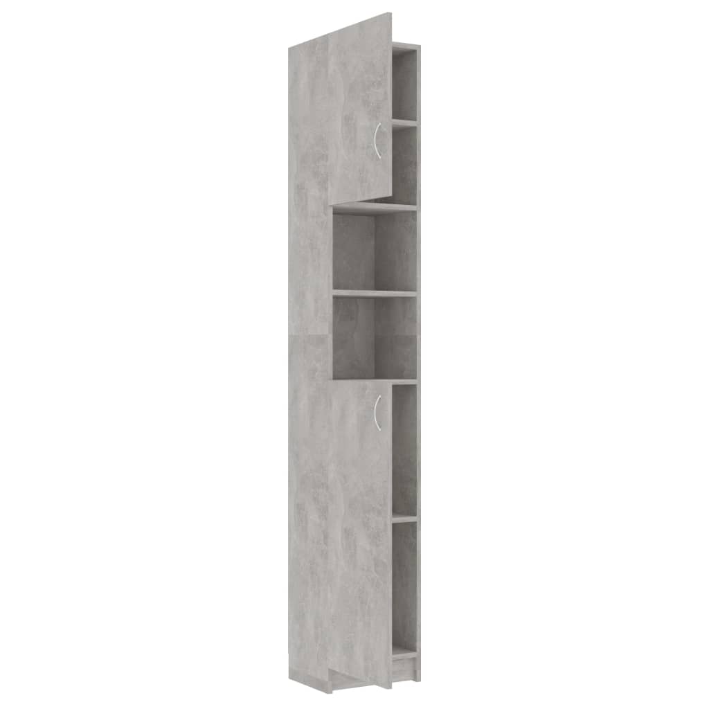 Betonszürke forgácslap fürdőszobaszekrény 32 x 25,5 x 190 cm Betonszürke forgácslap fürdőszobaszekrény 32 x 25,5 x 190 cm