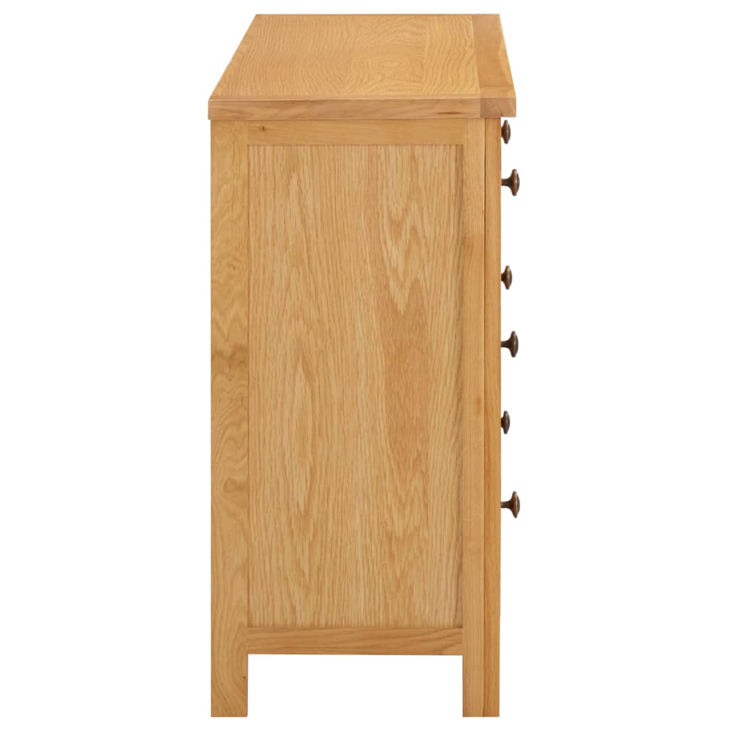 Tömör tölgyfa fiókos szekrény 105 x 33,5 x 73 cm Tömör tölgyfa fiókos szekrény 105 x 33,5 x 73 cm