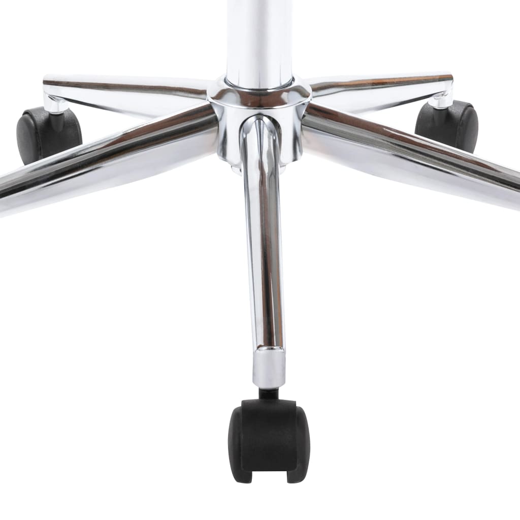 Fekete hajlított fa és műbőr forgó irodaszék