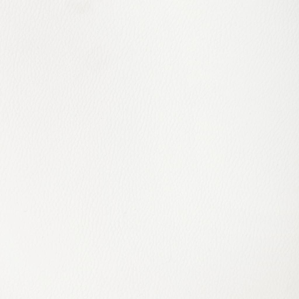 Fehér hajlított fa és műbőr forgó irodaszék