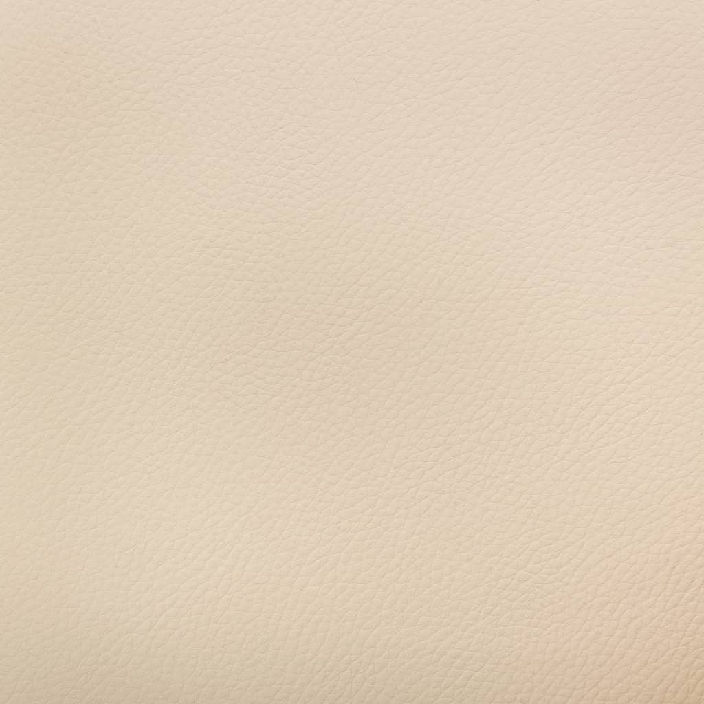 Krémszínű hajlított fa és műbőr forgó irodaszék