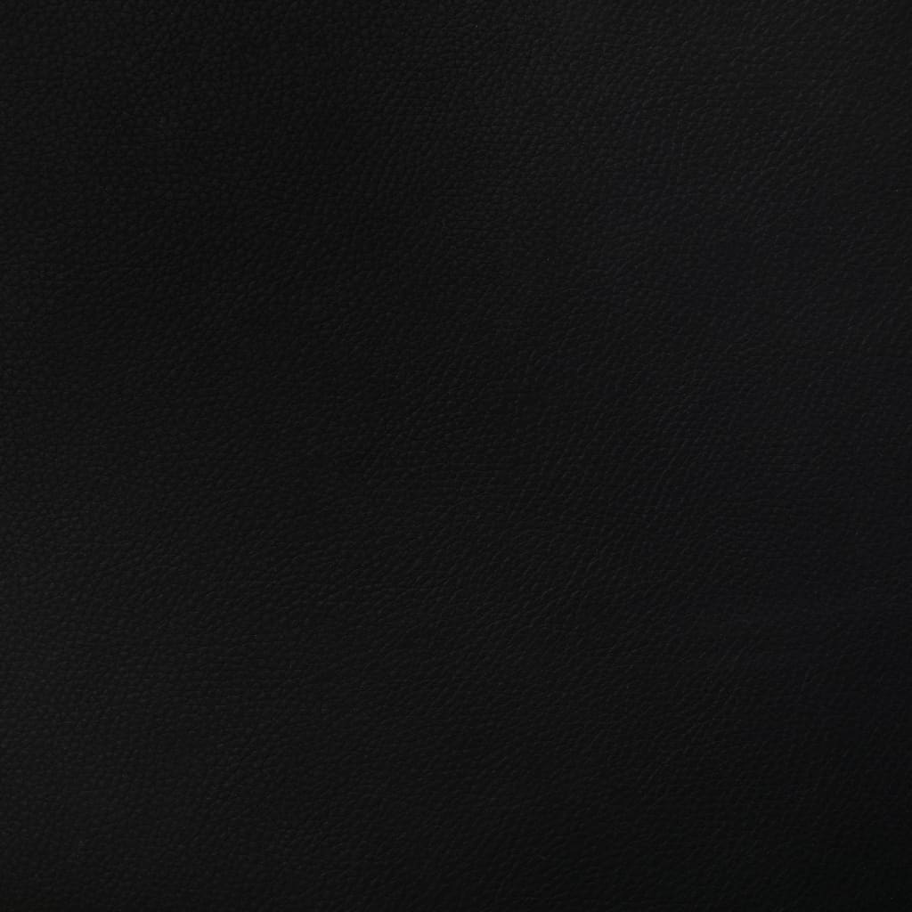 Fekete hajlított fa és műbőr forgó irodaszék